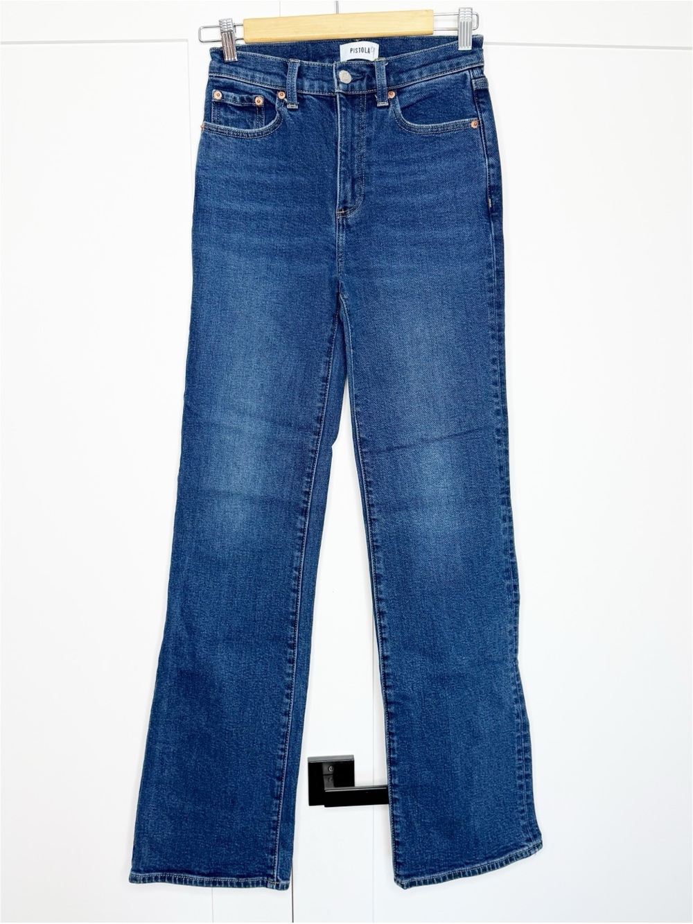 Pistola Evie High Rise Slim Bootcut Jean 24 00 Penthouse blue stretch high rise - Picture 7 of 15